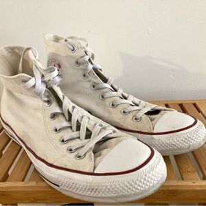 Converse White Canvas High-Tops